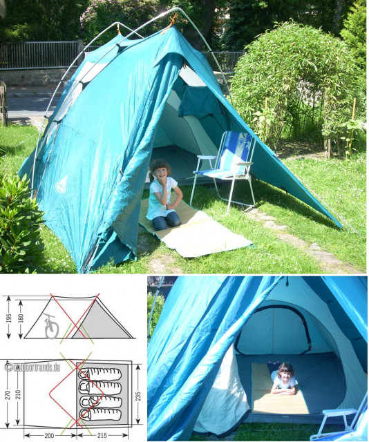 Familienzelt VauDe SLY FOX CAMP 4 Personen - Camping - Dresden
