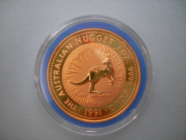 Australian Nugget 1 Oz Feingold  9999  von 1991 - Sammlungen - Ahaus