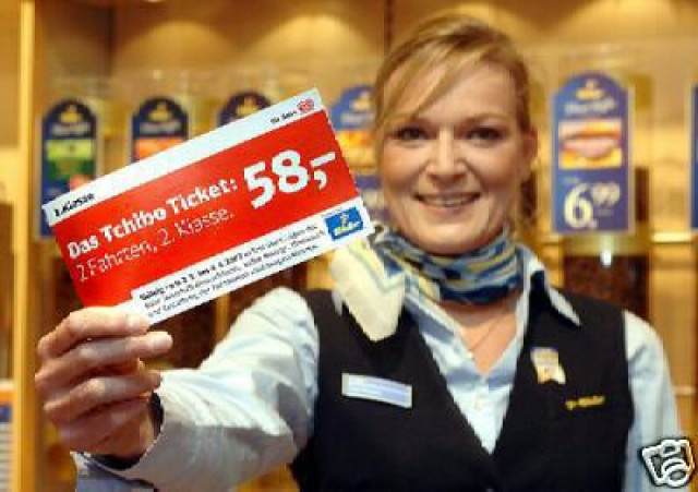 Tchibo Ticket der Deutsche Bahn - Eintrittskarten Tickets - münchen
