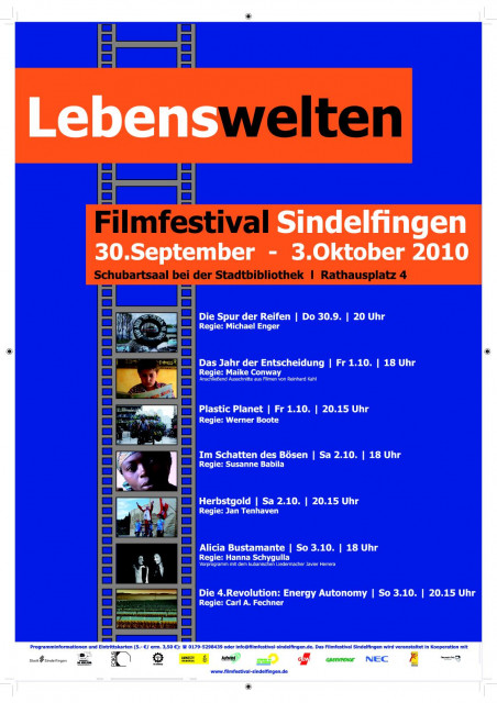 Filmfestival Sindelfingen - Lebenswelten 2010 - Eintrittskarten Tickets - Sindelfingen