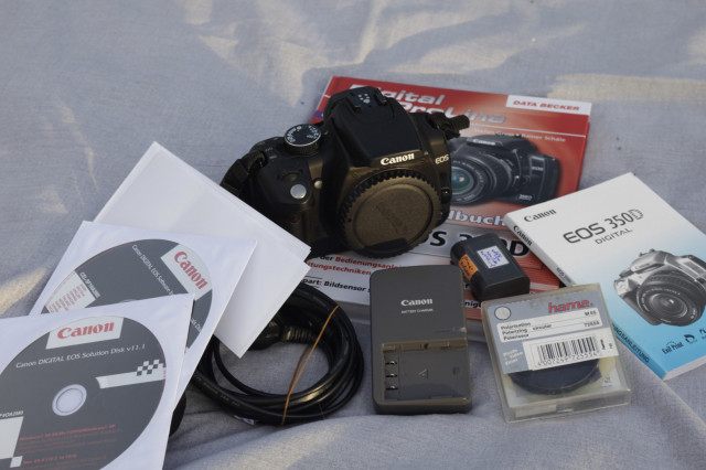 Special: Canon EOS 350 D mit zahlreichem Zubehör - Foto Film Cam Optik - Pegau