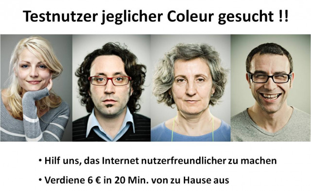 Werde Webseiten-Tester und verdiene 6 € in ca. 20 Minuten - Stellenmarkt - Berlin
